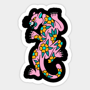 Panther flower cute Sticker